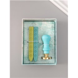 Подарочный набор для сургучной печати «Монстера», печать, ручка, сургуч, 12.5×10×3.6 см