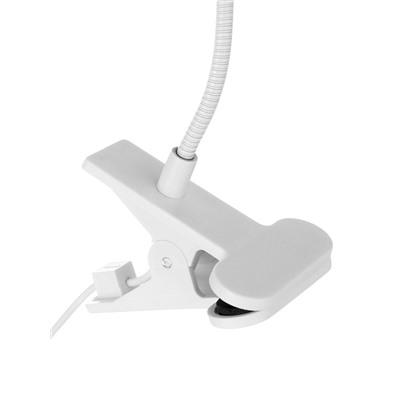 Лампа для маникюра, LED, на прищепке, 1 диод, 3 Вт, USB, белая
