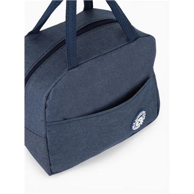 Термосумка на молнии, объём 6 л, цвет синий