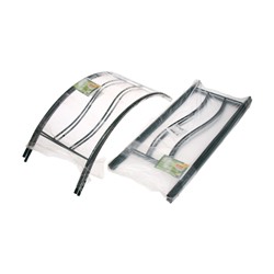 Арка садовая, 240×125×36.5 см, для вьющихся растений, металлическая, зелёная, «Волна»