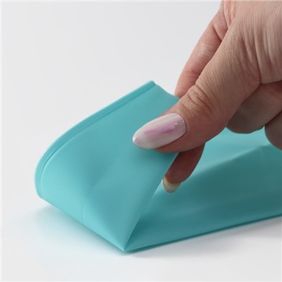 Набор кондитерский, 6 предметов: адаптер, мешок, 4 насадки d=1.8 см, бирюзовый