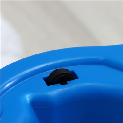 Швабра с отжимом и ведром с металлической центрифугой Доляна, 14 л, запасная насадка из микрофибры, колёсики, МИКС