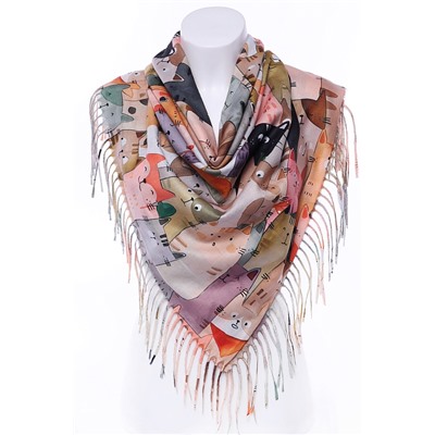 Платок CY2593-1 Кошки