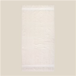 Полотенце махровое SL HOME: Geometry "Блан де Блан" 67х140 см, 83% хлопок, 17% лён, 500 г/м2 1024309