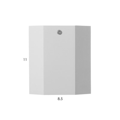 Светильник «Арти» GU10 белый 10×10×11.5 см