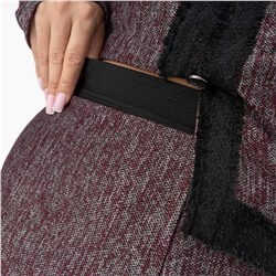 Костюм с юбкой в стиле Шанель, С безупречным вкусом (2 в 1, винный)