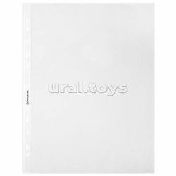 Папки-файлы перфорированные с антибликовой текстурой А4 "PIXEL" комплект 100 шт., 30 мкм,