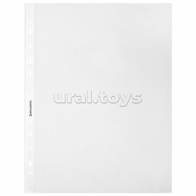 Папки-файлы перфорированные с антибликовой текстурой А4 "PIXEL" комплект 100 шт., 30 мкм,