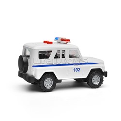 Машина пластик Полиция 16 см, (свет-звук) инерц., в коробке