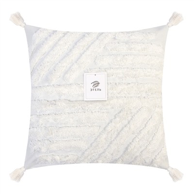 Наволочка декоративная «Этель» Бохо, 45×45 см, цвет молочный, 100% хлопок
