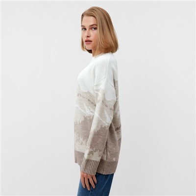 Джемпер женский MINAKU: Casual collection, бежевый, размер 50-52