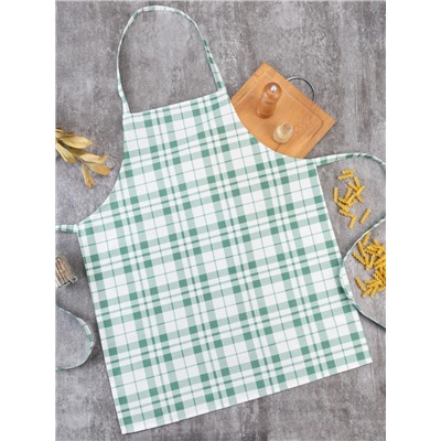 Фартук «Этель» Eucalyptus (клетка) 60×70 см, 100% хлопок, саржа 190 г/м²