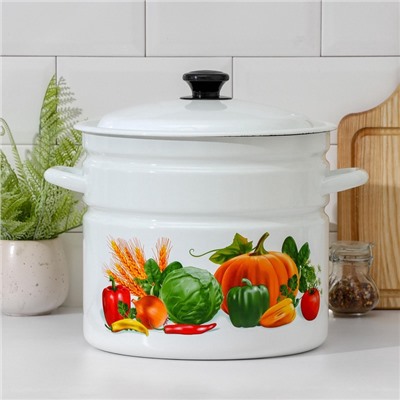 УЦЕНКА Кастрюля, 10 л, деколь МИКС