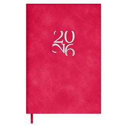 Ежедневник 2026 г. А6 240 стр. 70316 "БЕЙБИСКИН МАЛИНОВЫЙ" кожзам,ляссе Феникс