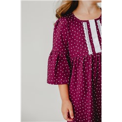 Платье для девочки 5-173 вишневый