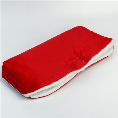 Муфта на ручку коляски, красная