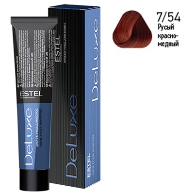 ЭстельDeLuxe Крем-краска для волос 7/54 Русый красно-медный 60 мл