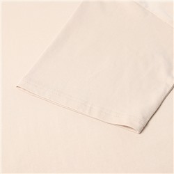 Футболка с кулиской женская MINAKU REGULAR FIT, бежевая, размер 42