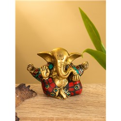 Сувенир «Ганеша», 6.5×4×5 см, латунь