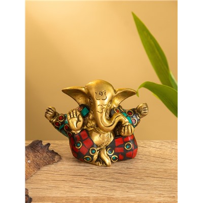 Сувенир «Ганеша», 6.5×4×5 см, латунь