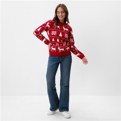 Свитер вязаный новогодний KAFTAN New Year, размер 56