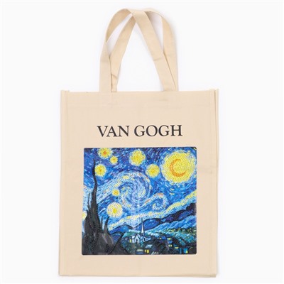 Алмазная мозаика на шоппере для детей «Звёзды и ночь», набор для творчества