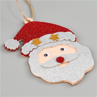 Новогоднее украшение «Дед мороз», на клеевой основе