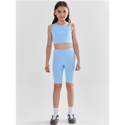 КОМПЛЕКТ ДЛЯ ДЕВОЧЕК (ТОП ДЛЯ ЗАНЯТИЙ СПОРТОМ, ВЕЛОСИПЕДКИ) 397748