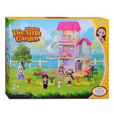 Дом для куклы "Моя вилла" с мебелью, в коробке