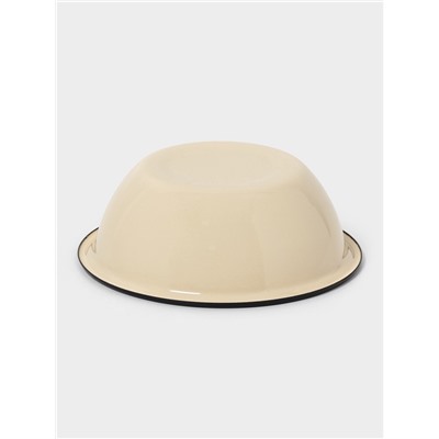 Миска эмалированная, 800 мл, цвет слоновой кости