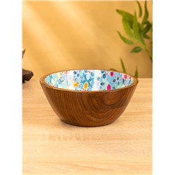 Чаша «Калейдоскоп», 18×18×8 см, дерево шишам