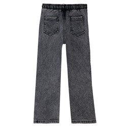 Брюки текстильные джинсовые утепленные флисом для девочек