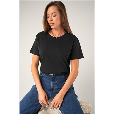 Женская базовая хлопковая футболка Happyfox