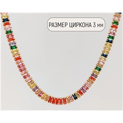Колье с цирконами