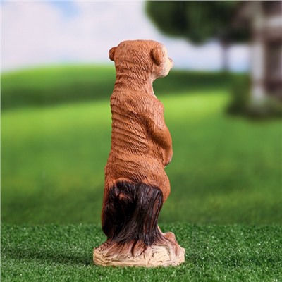 Садовая фигура из полистоуна «Сурикат маленький», 22×8×8 см