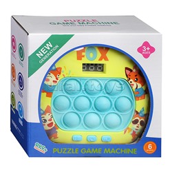 Игрушка-антистресс "Игра электронная. Весёлые зверушки" (с подсветкой и музыкой) в коробке