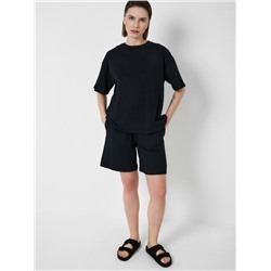 Комплект трикотажный для женщин: фуфайка (футболка), шорты