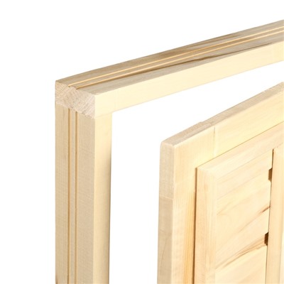 Дверь для бани и сауны, коробка 180×70 см, деревянная, универсальная