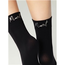 Полиамидные CONTE FANTASY Матовые носки с сияющей термоаппликацией Moment