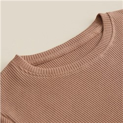 Пижама детская SL HOME, размер 36 (134-140 см), цвет кофейный