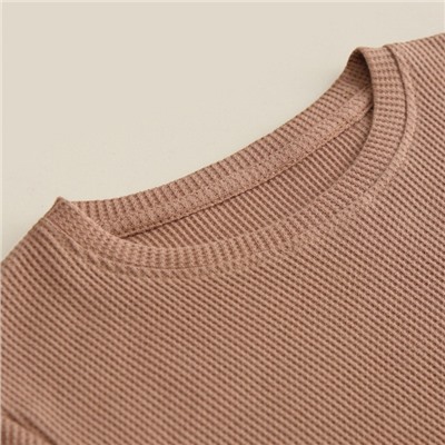 Пижама детская SL HOME, размер 36 (134-140 см), цвет кофейный