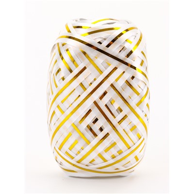 Лента упаковочная, с полосой, микс, 0.5 см × 10 м, набор 6 шт.