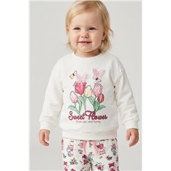 Толстовка детская трикотажная для девочек PLAYTODAY, 1240048