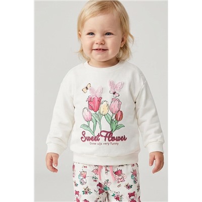 Толстовка детская трикотажная для девочек PLAYTODAY, 1240048