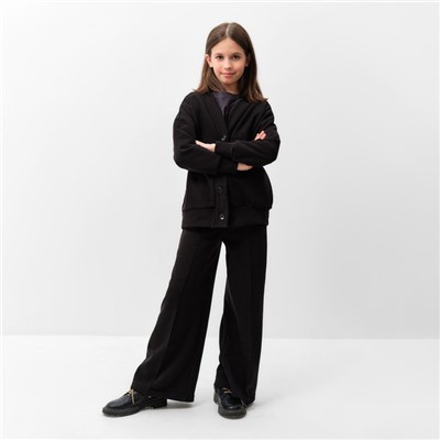 Костюм для девочки (кардиган, брюки) MINAKU, чёрный, рост 104 см