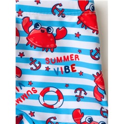 Плавки-шорты детские трикотажные для мальчиков, средней длины