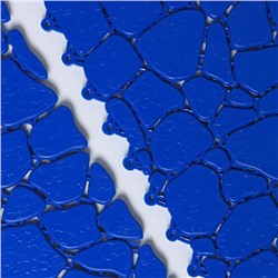 Напольное модульное покрытие AQUA STONE, 34×34 см, 6 шт. в упаковке, синий