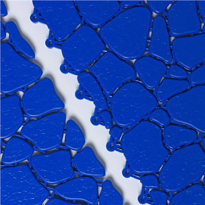 Напольное модульное покрытие AQUA STONE, 34×34 см, 6 шт в упаковке, синий