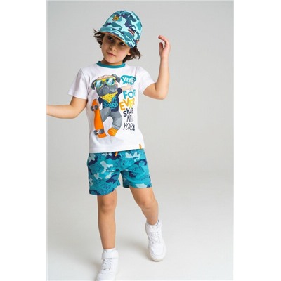 Комплект трикотажный для мальчиков: фуфайка (футболка), шорты