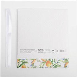 Коробка подарочная новогодняя складная «Мандарины», 20×18×5 см, Новый год